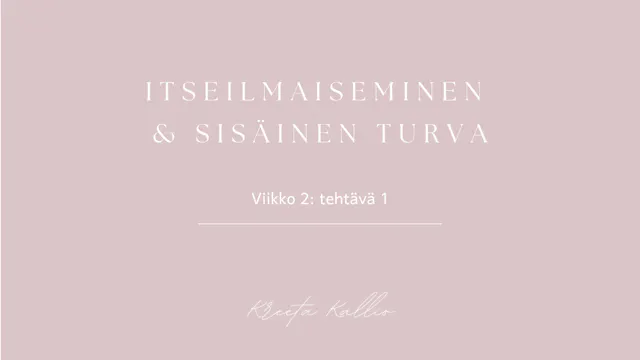 Viikko 2 - Tehtävä 1