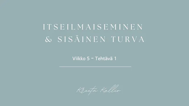 Viikko 5 - Tehtävä 1