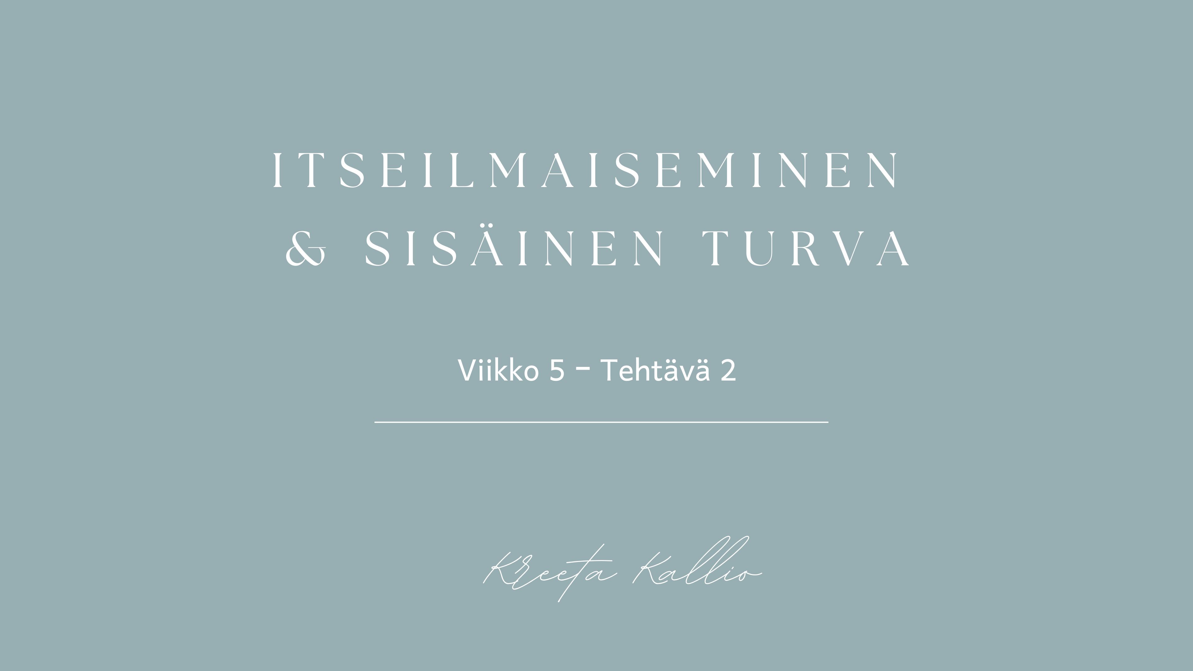 Viikko 5 - Tehtävä 2