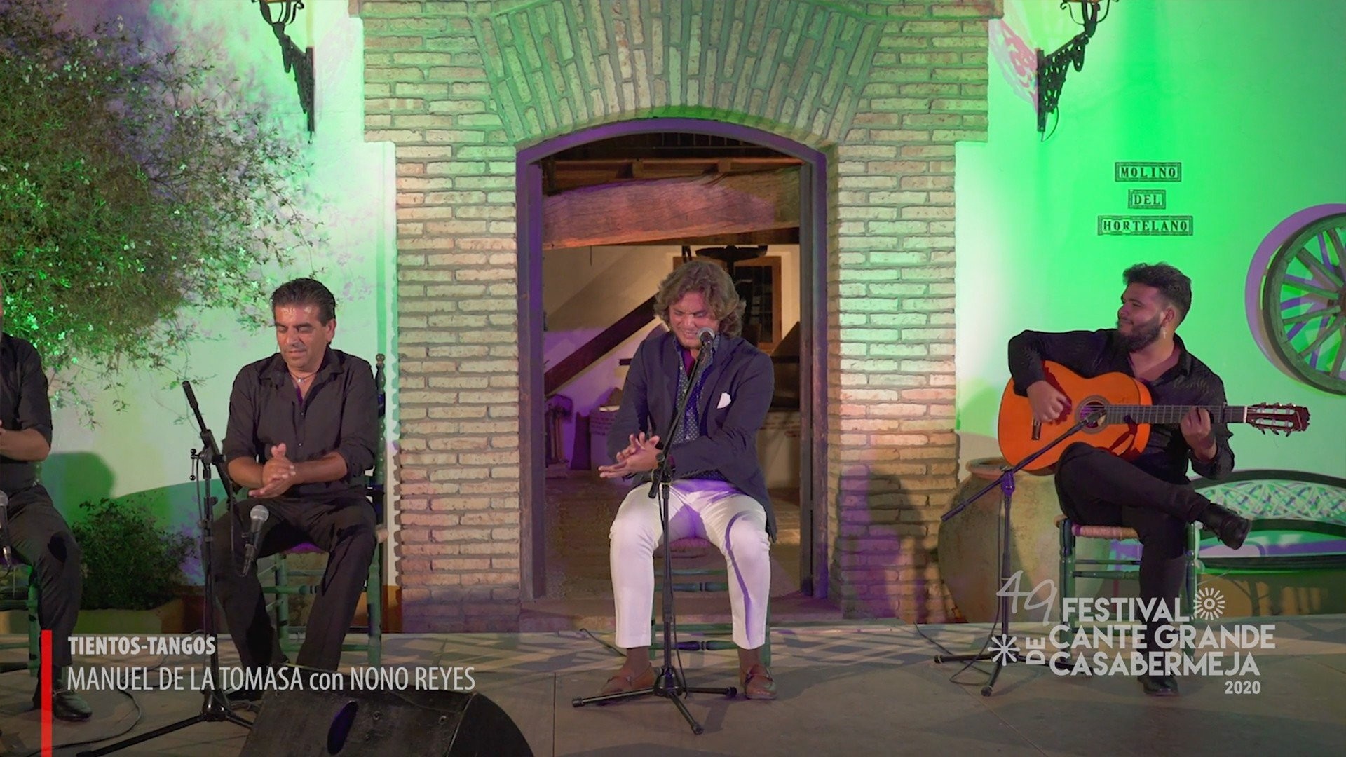 Manuel de la Tomasa al cante. 49 Festival de Cante Grande de Casabermeja