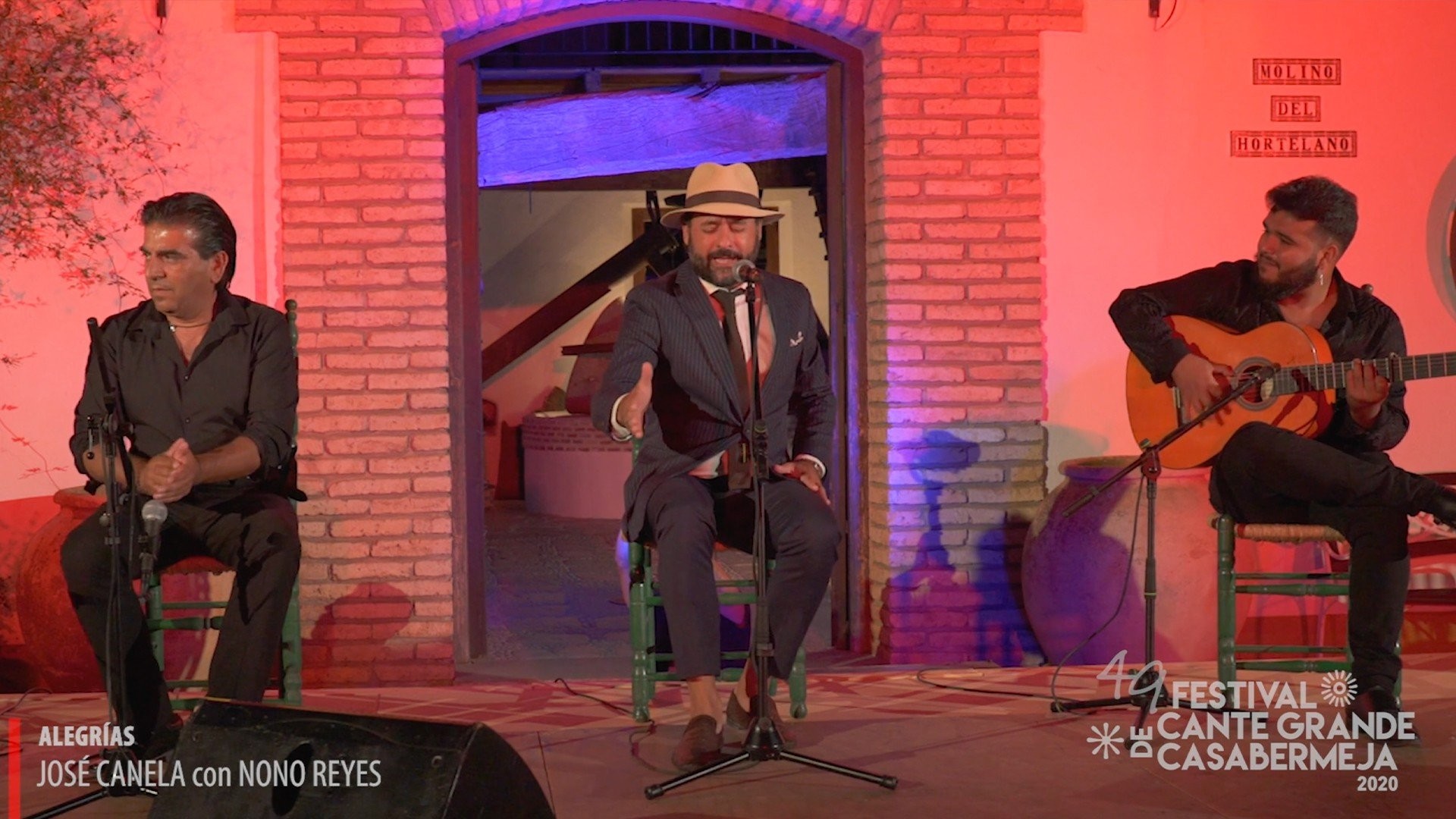 José Canela al cante. 49 Festival de Cante Grande de Casabermeja