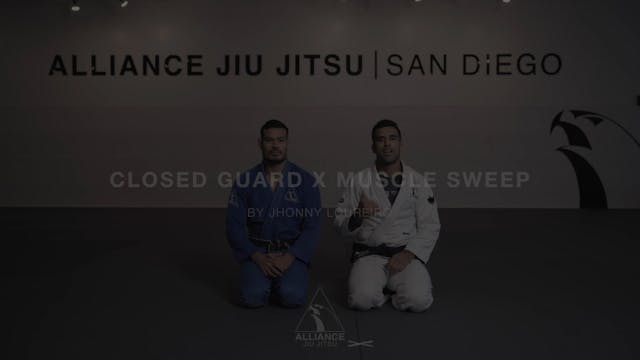 Closed Guard - Muscle Sweep Variation 1