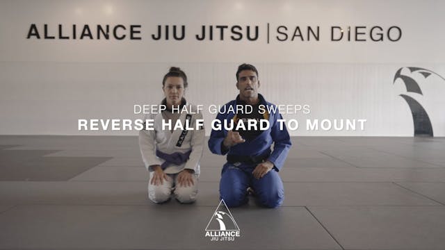 Mount from Reverse Deep Half Guard | ...