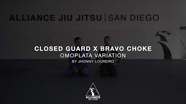Closed Guard | Bravo Choke to Omoplata