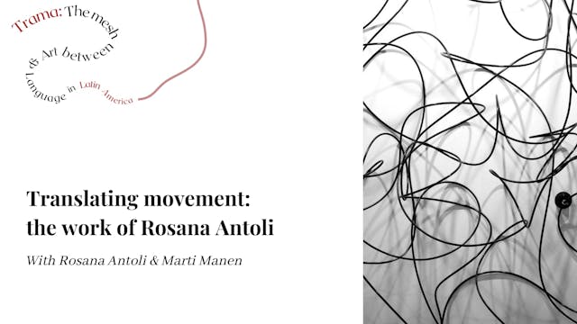 Translating Movement the work of Rosa...