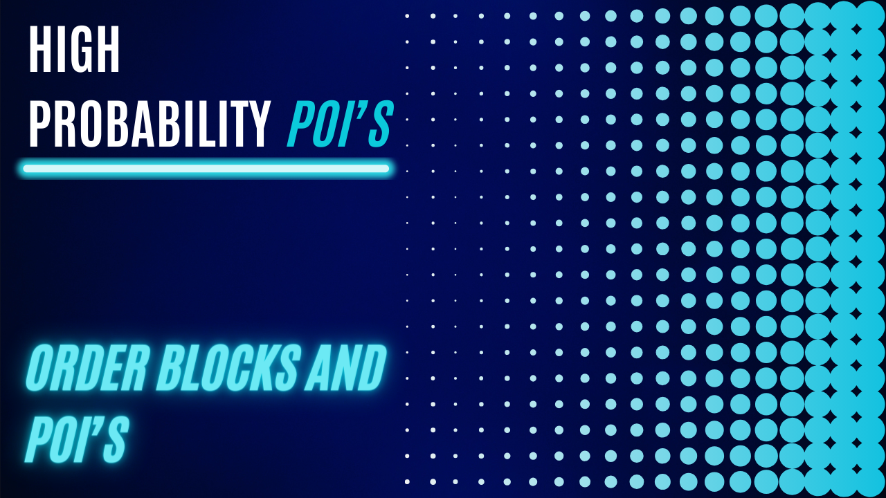 High probability POI's | Order blocks and POI's