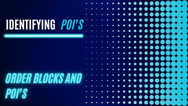 Identifying POI's | Order blocks & POI's