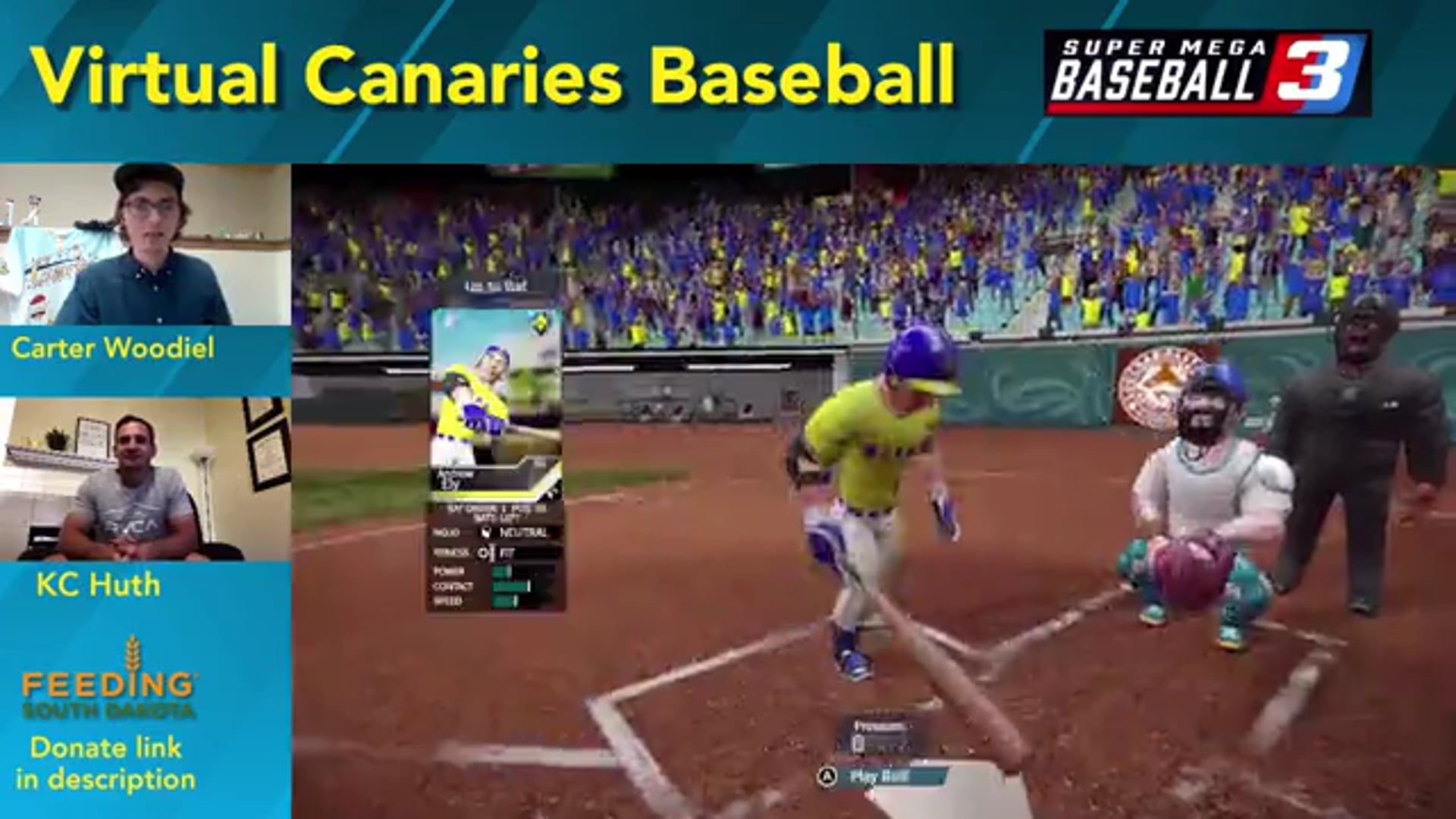 Virtual Canaries Baseball with KC Huth