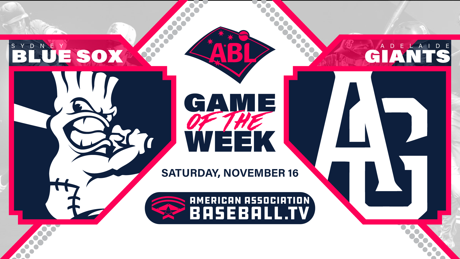 ABL Game of the Week - Sydney Blue Sox vs Adelaide Giants (11/16/24)