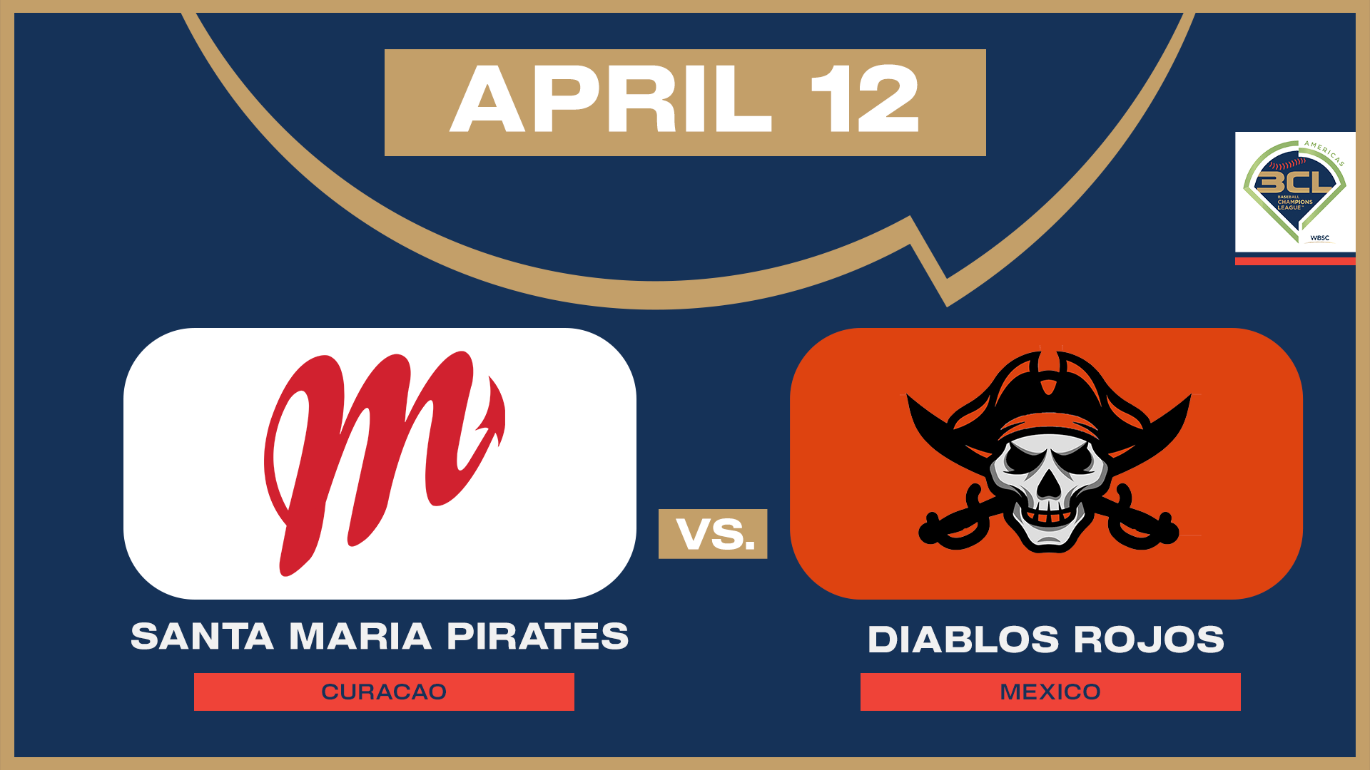 Santa Maria Pirates vs Diablos Rojos del Mexico - BCL Semifinals - 4/12/25
