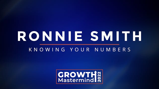 RonnieSmith- Knowing your numbers 