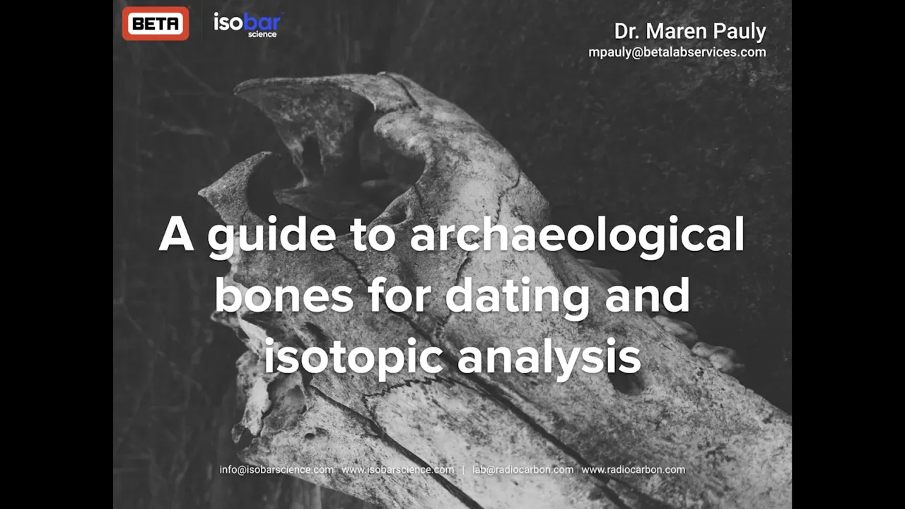 Guide to Archaeological Bones for Dating/Analysis
