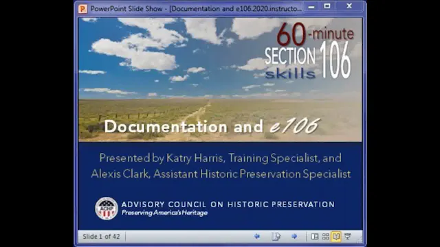 ACRA Webinar: Documentation and e106