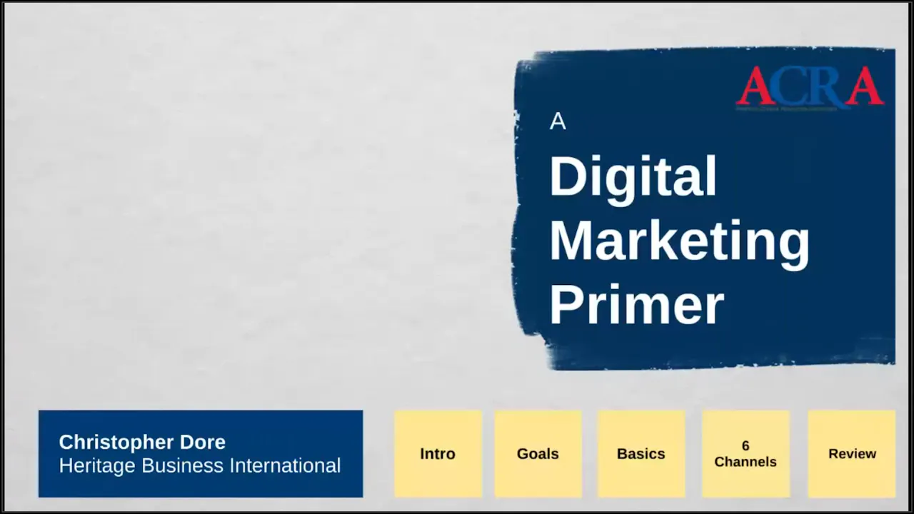 A Digital Marketing Primer
