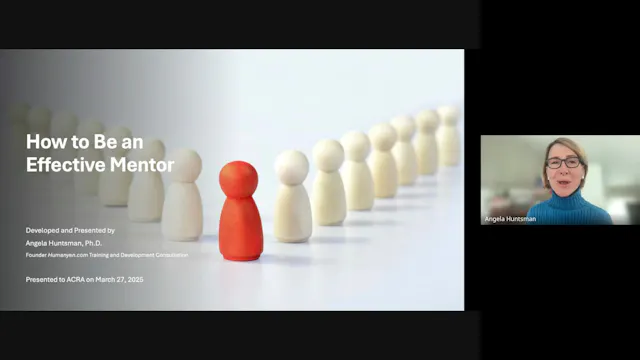 Being An Effective Mentor