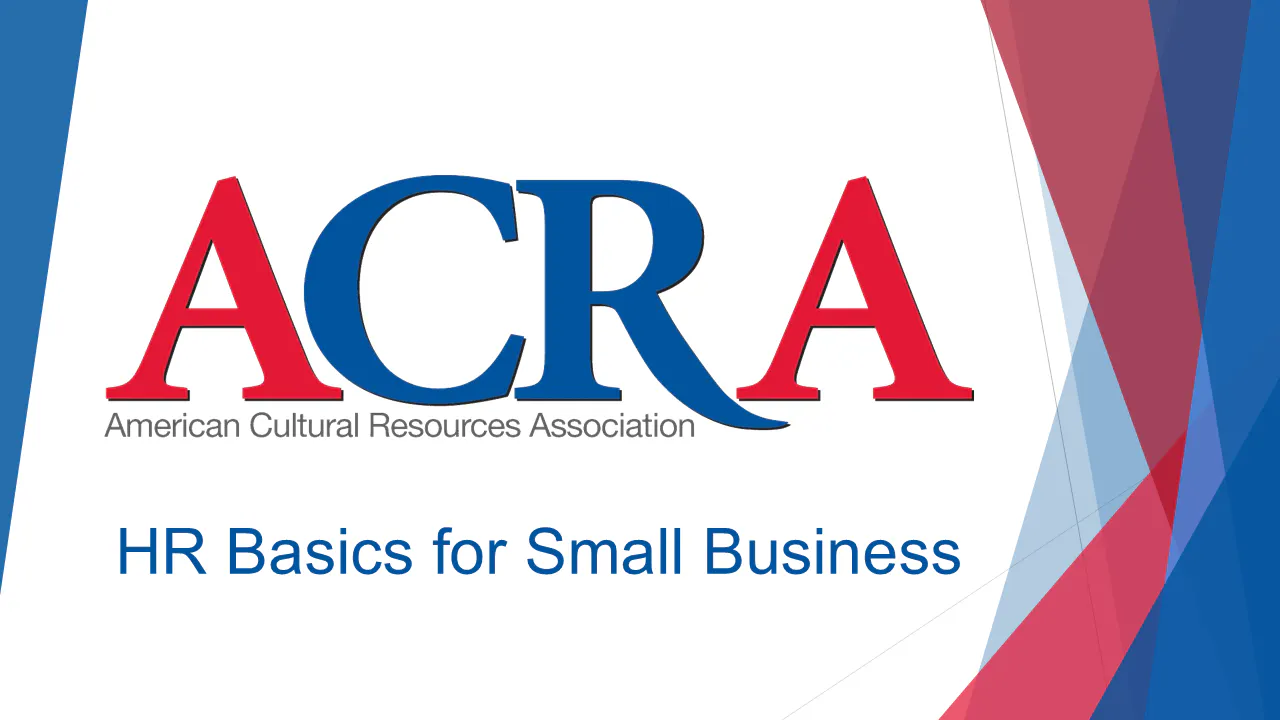 HR Basics for Small Business