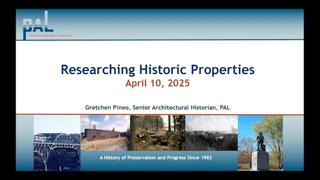 Researching Historic Properties