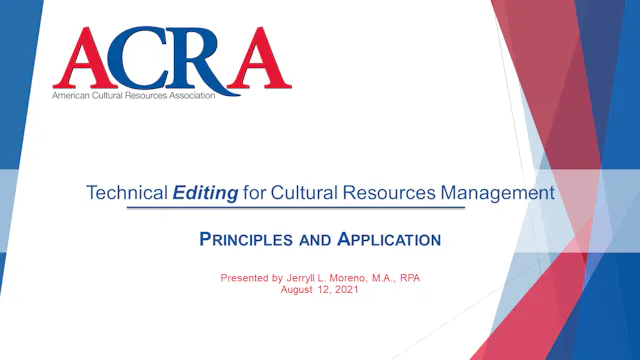 Technical Editing for CRM