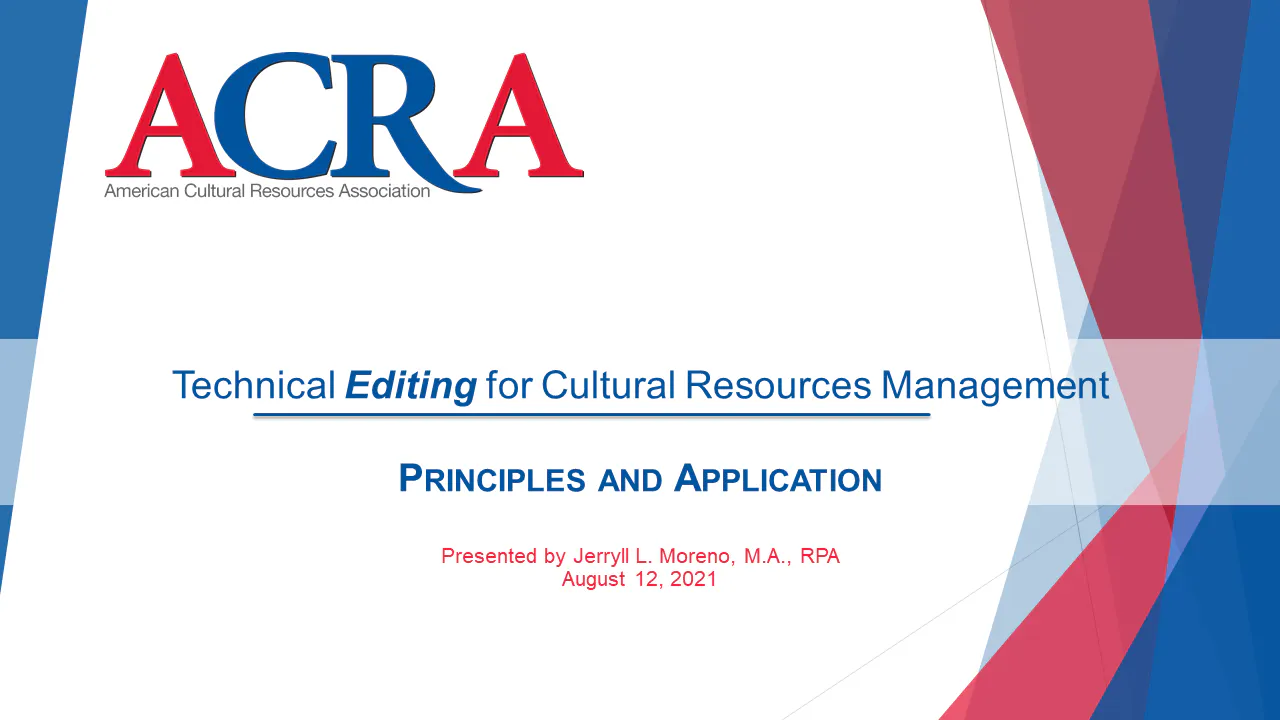 Technical Editing for CRM