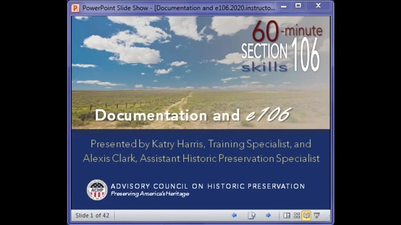 Documentation and e106