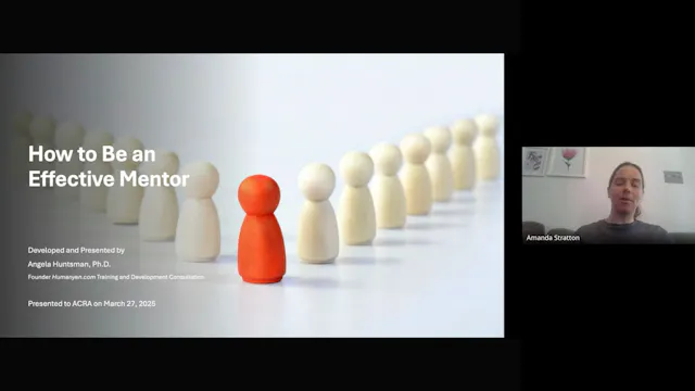 ACRA Webinar: Being An Effective Mentor