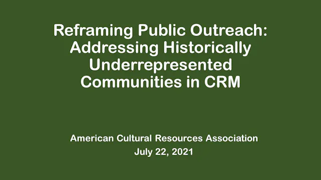 Addressing Historically Underrepresented Community