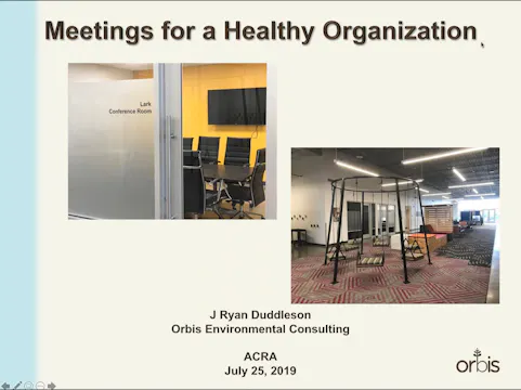 Meetings for a Healthy Organization