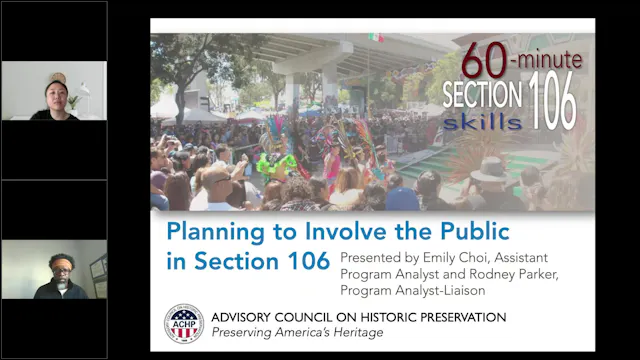 Planning to Involve the Public in Section 106