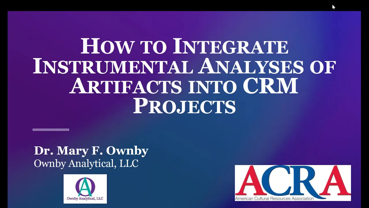 Integrate Instrumental Analyses into CRM Projects