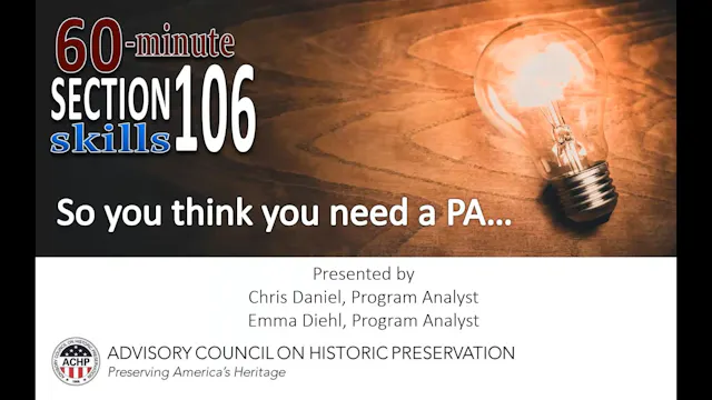 ACRA Webinar: So You Think You Need a PA?
