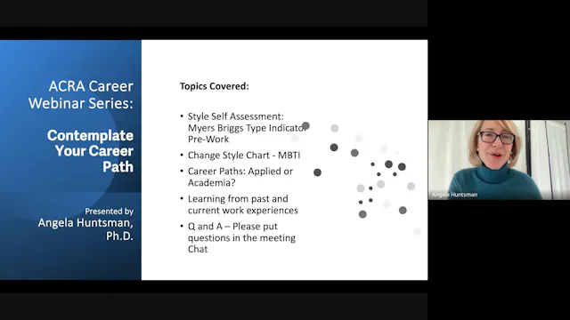 Careers Webinar Series: Contemplate Career Path