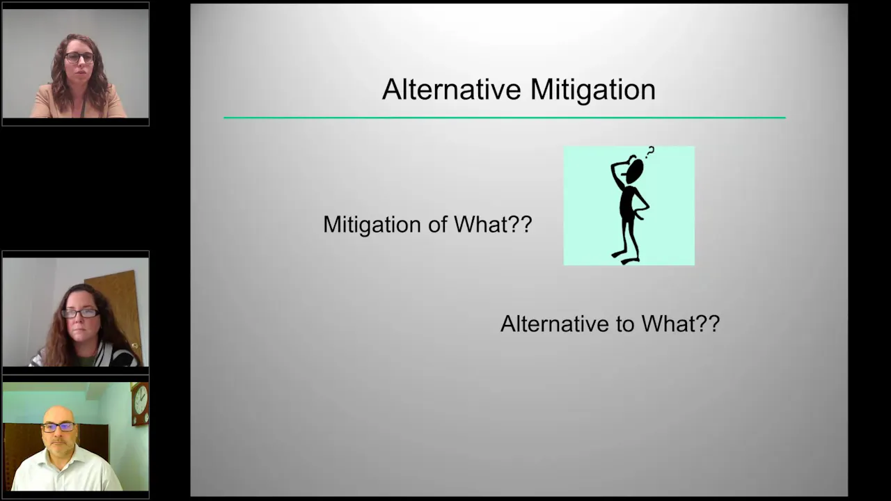 Alternative Mitigations: Continue the Discussion