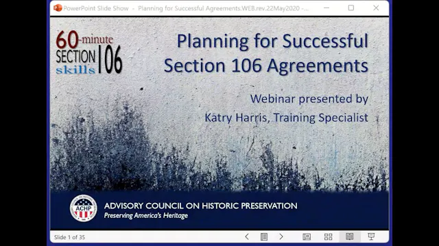 ACRA Webinar: Planning for Successful Section 106 Agreements