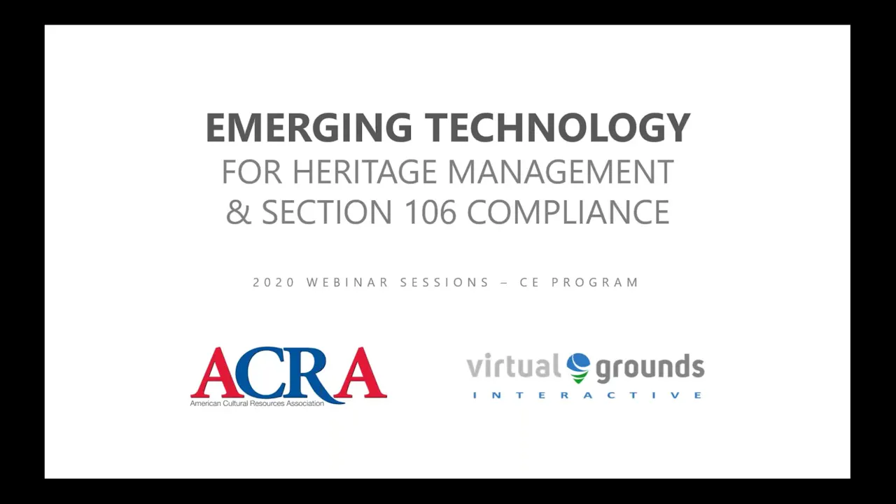 Emerging Technology for Heritage Management