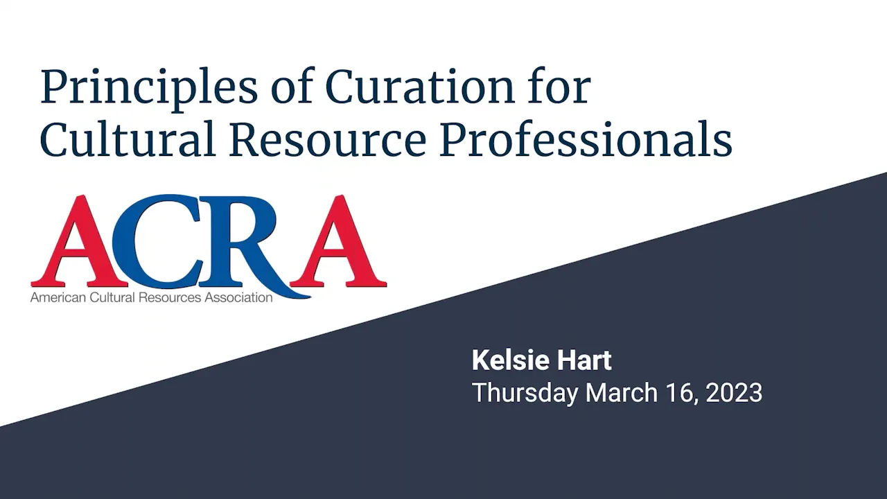 Principles of Curation for CRM Professionals