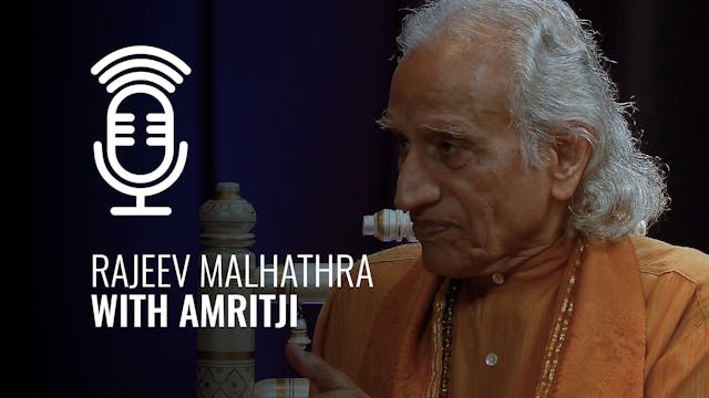 Rajeev Malhathra with Amritji