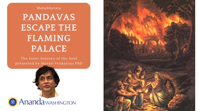 Pandavas Escape the Flaming Palace