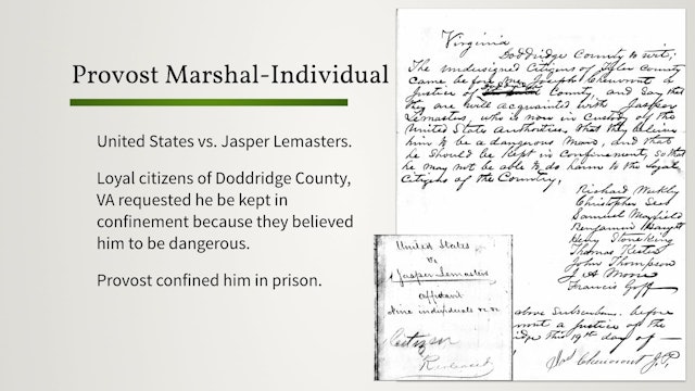Union Provost Marshal Files: An Overview