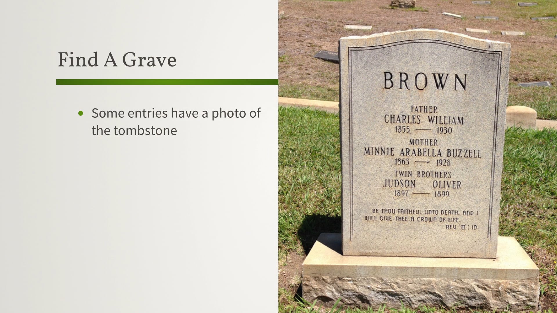 Finding Where Your Ancestor Is Buried