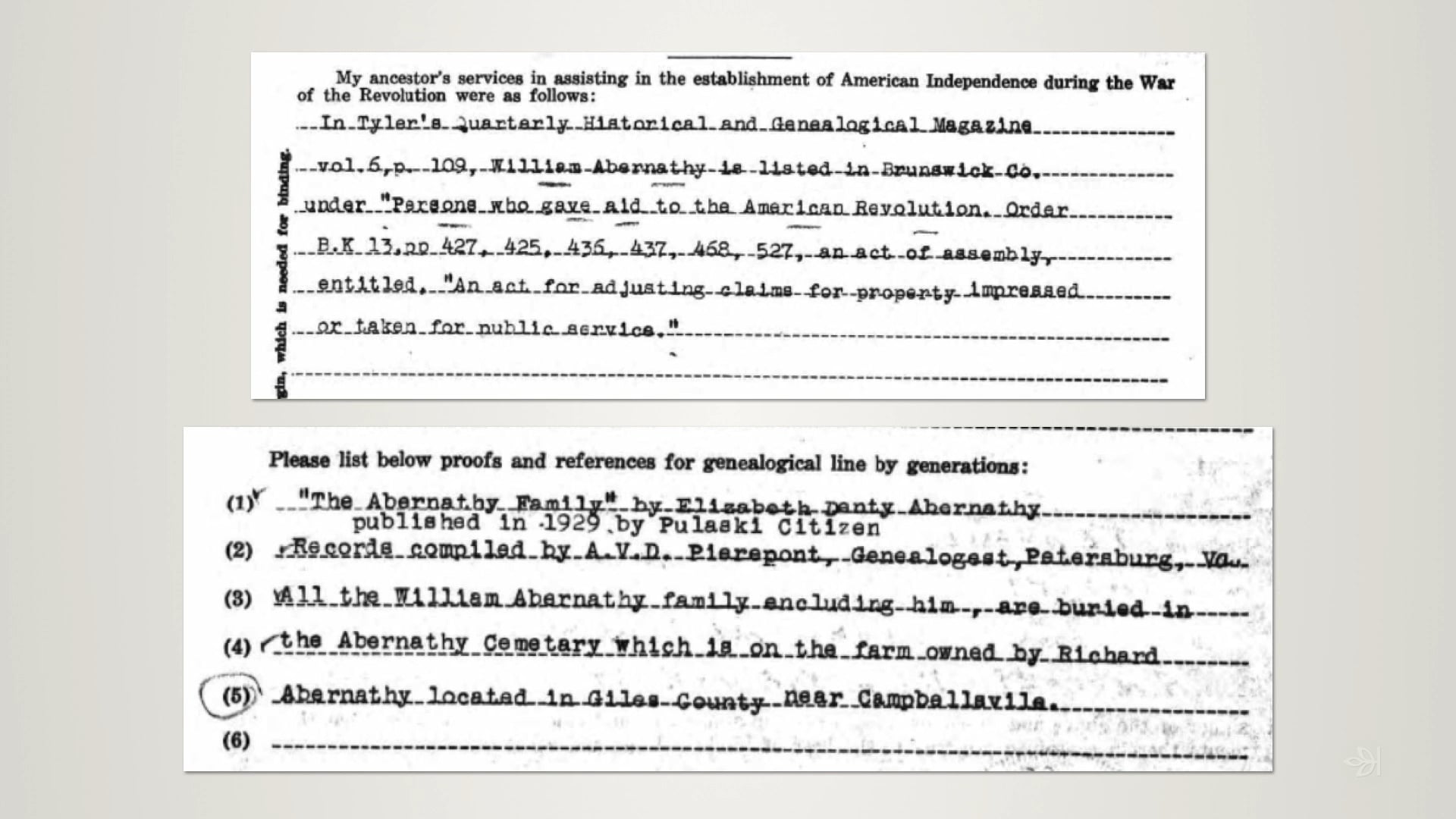 Sons of the American Revolution Membership Applications