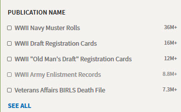Finding a Record Using Filters in the Side Panel