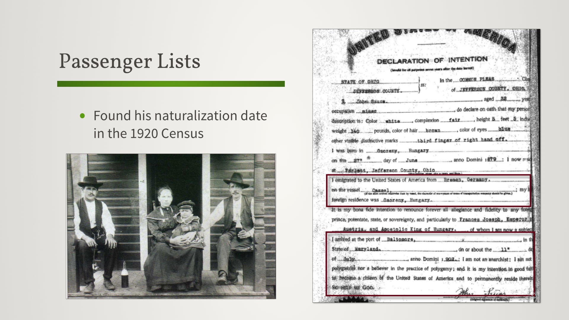 Search Strategies on Ancestry