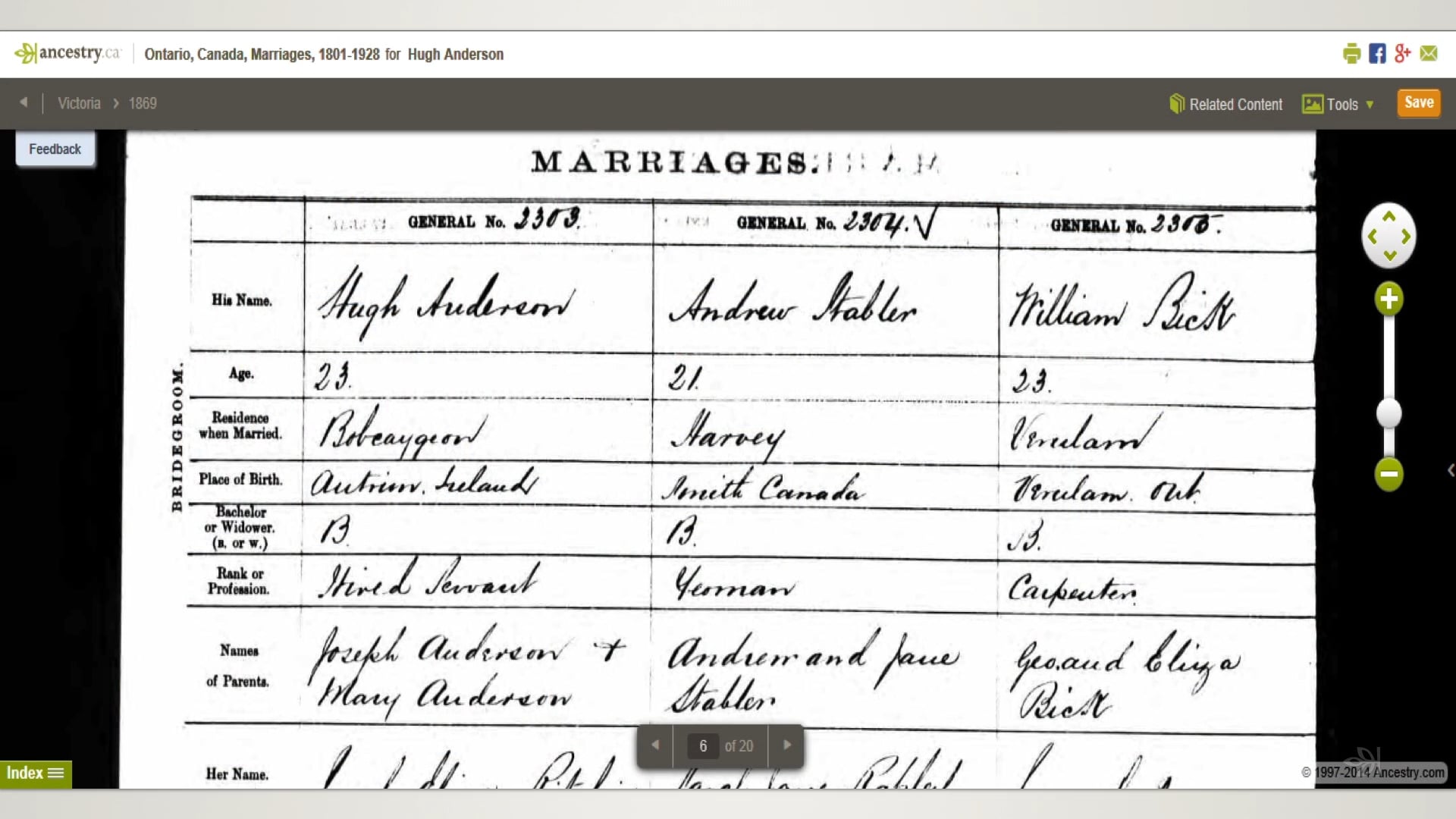 Demo - Births, Marriages, and Deaths