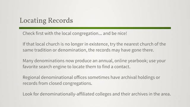 How to Find More Church Records