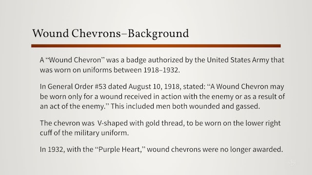 War Casualties/Wound Chevrons
