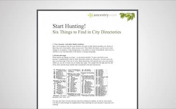 City Directories
