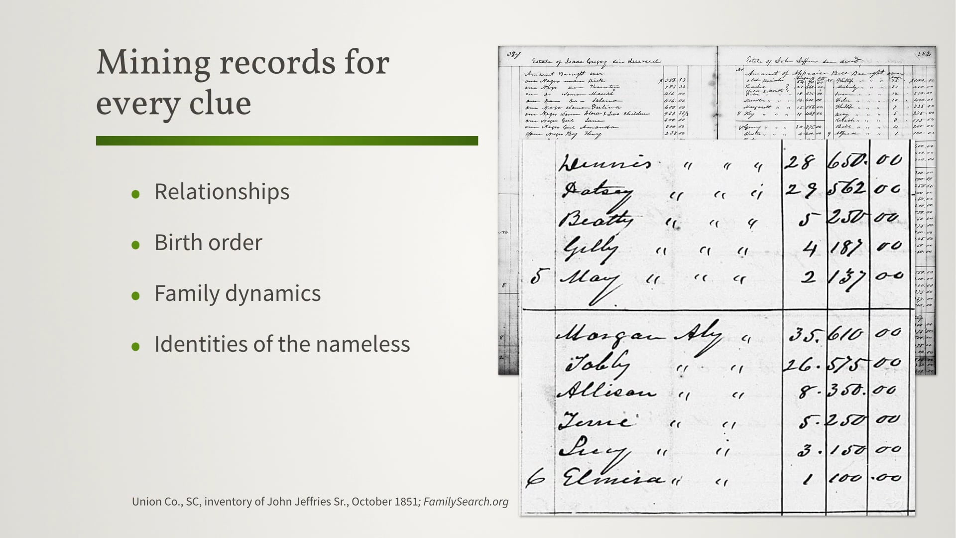 Using Probate Records