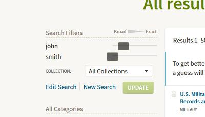 Using The First Name Slider To Control Results