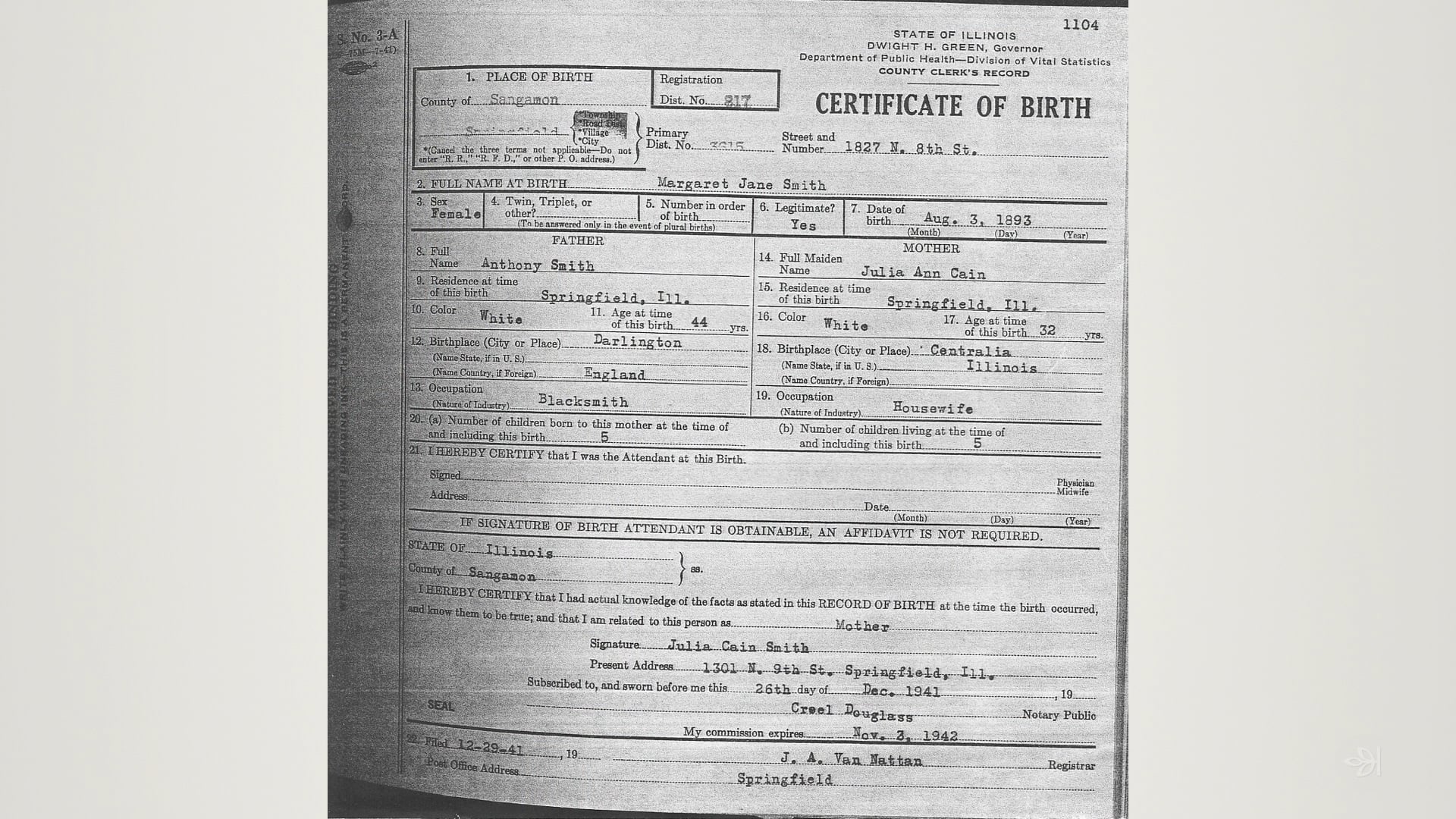 vital records birth certificate