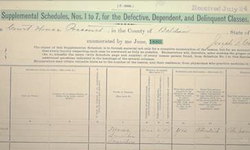 The 1880 Defective and Delinquent Schedule